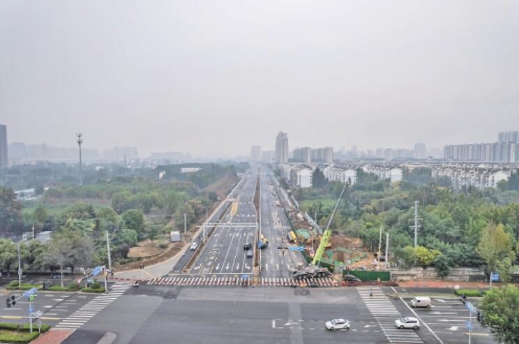 黄台南路施工进入收尾阶段