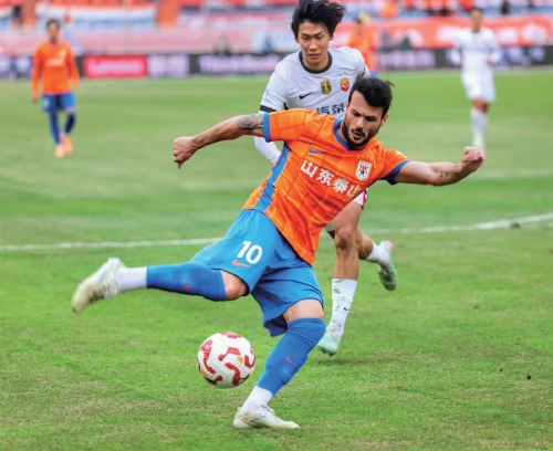 山东泰山队VS天津津门虎队 主场“斗虎”,胜利告别!