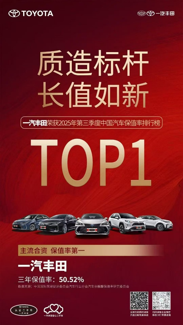 产品焕新加速,一汽丰田10月销售新车71407辆