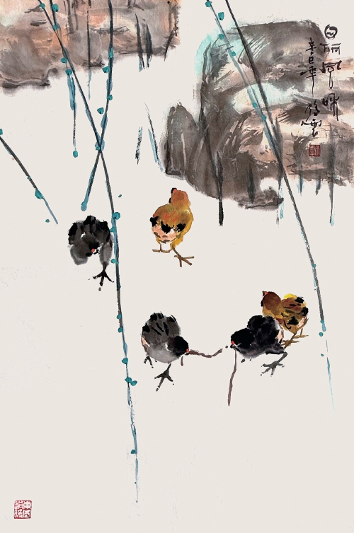 笔下游鱼,墨海传情 著名画家张鹤云与冯增木的师生绘鱼乐