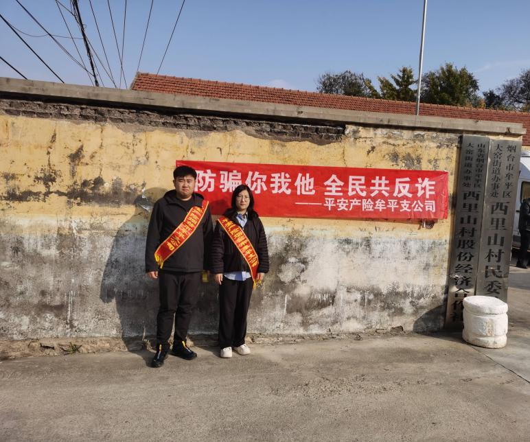 平安产险牟平支公司开展“防骗你我他，全民共反诈”主题宣传活动