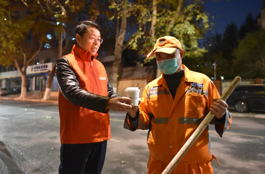 济南交广×海尔净水,一杯姜茶送给城市守护者——你温暖城市我温暖你