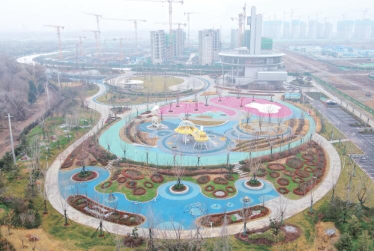 济南丁太鲁绿带公园一期建设完工