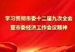学习贯彻市委十二届九次全会暨市委经济工作会议精神