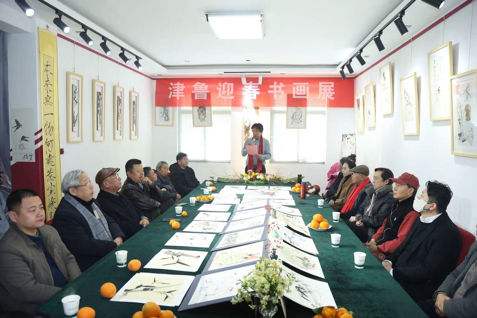 “迎新春”主题书画展在南部山区开展