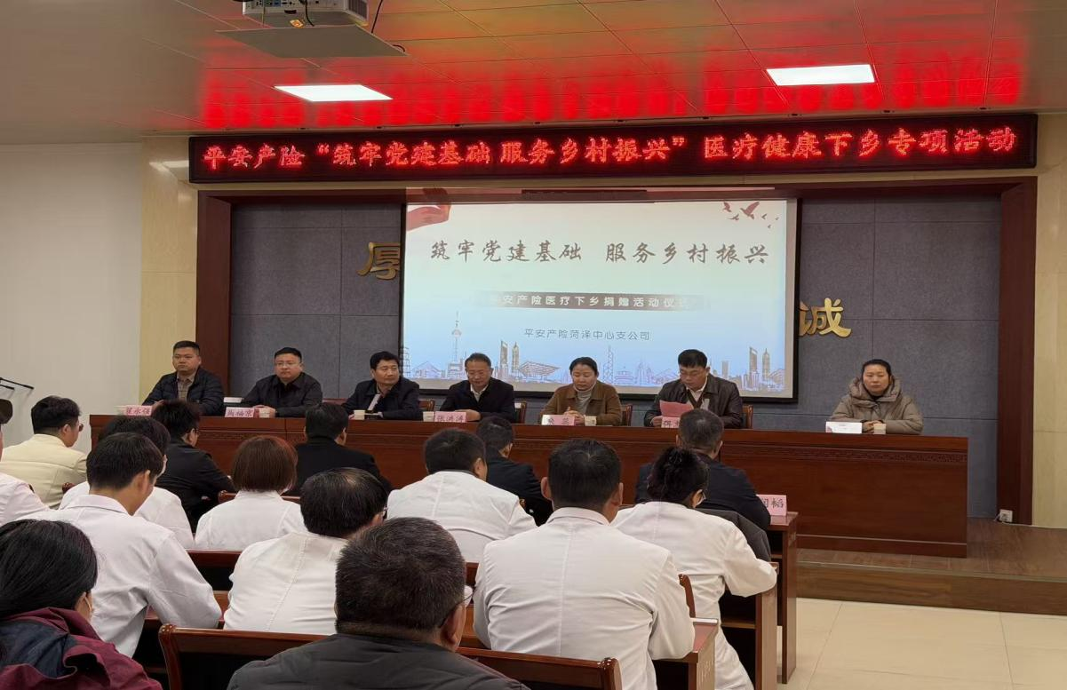 平安产险菏泽中心支公司：筑牢党建基础 服务乡村振兴