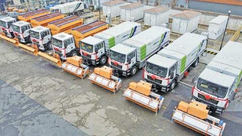 45台新能源环卫车辆正式交付使用