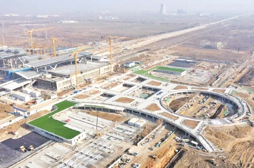 滨州高铁站综合交通枢纽项目进入整体收尾阶段 将建设区域性综合换乘中心
