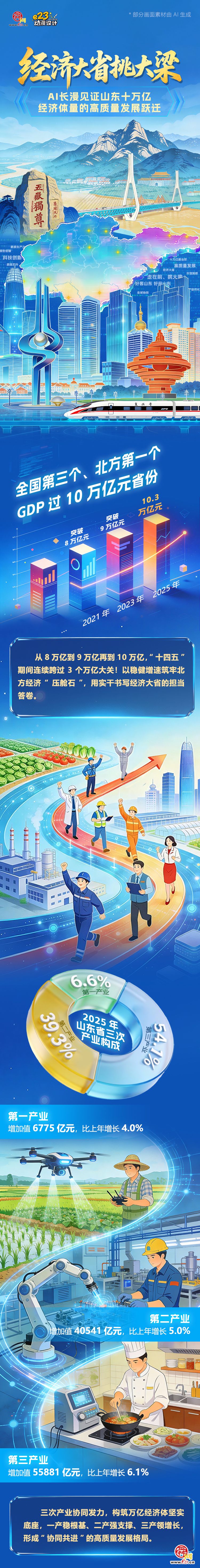经济大省挑大梁｜AI长漫见证山东十万亿经济体量的高质量发展跃迁