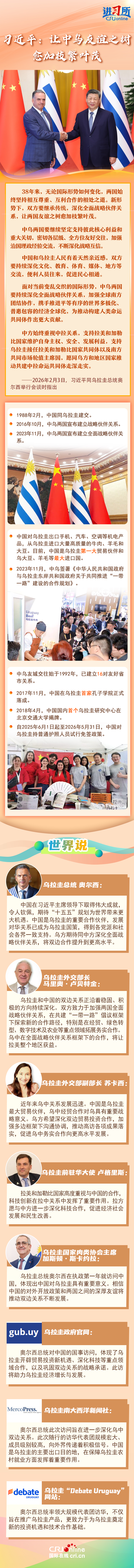 【讲习所·中国与世界】习近平：让中乌友谊之树愈加枝繁叶茂