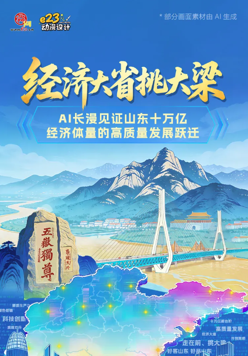 AI长漫见证山东十万亿经济体量的高质量发展跃迁