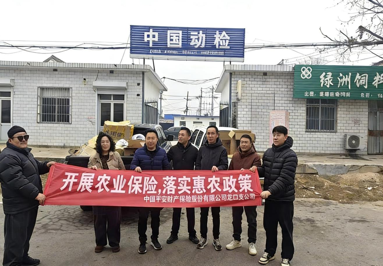 平安产险龙口支公司助农行动筑牢生物安全防线