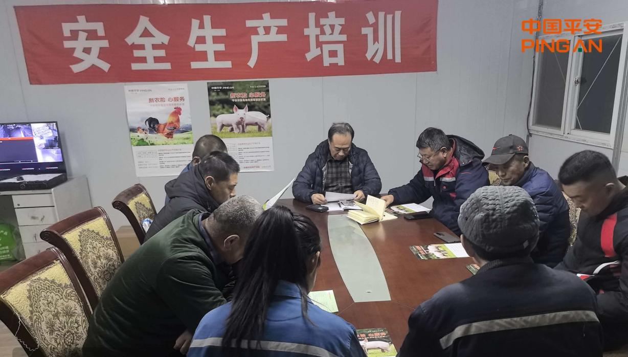 平安产险牟平支公司走进高陵镇文化礼堂开展养殖险专题宣讲活动