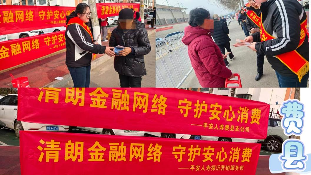 平安人寿山东分公司：临沂县域联动开展“3·15”金融消保宣传