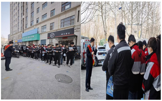 金融宣教进站点 暖心护航新市民——建行济南商河支行走进顺丰速运商河服务站开展金融教育集中宣传