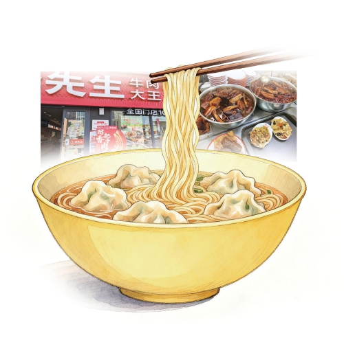 李先生牛肉面济南门店卖起把子肉 包子客端上馄饨研发面条 本地化特色小吃赛道谁先突围？