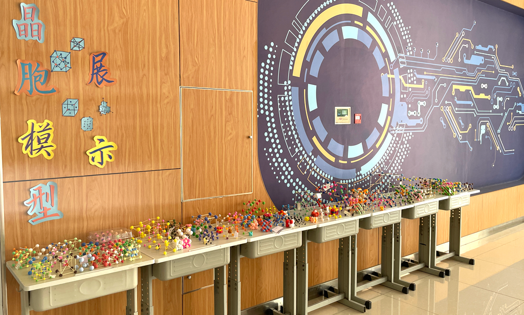 巧手筑晶形 微观探化学 济南二中化学学科周晶体模型拼插活动圆满落幕