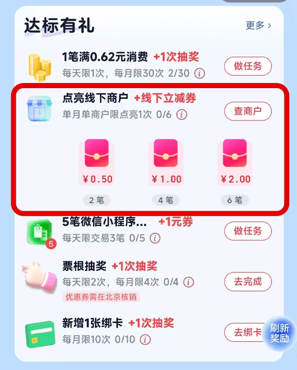 付款就赚！云闪付达标领钱，越花越省