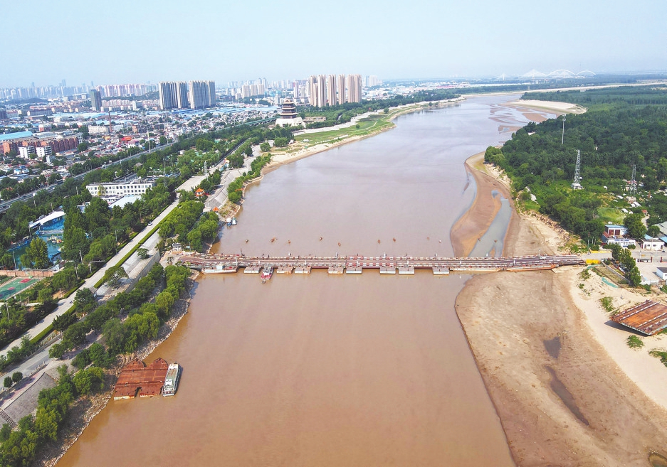 黄河山东段今日进入主汛期，济南河段水势平稳