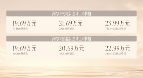 19.69万元起售价百万级体验！30万以内最全能的旗舰家轿比亚迪海豹08上市