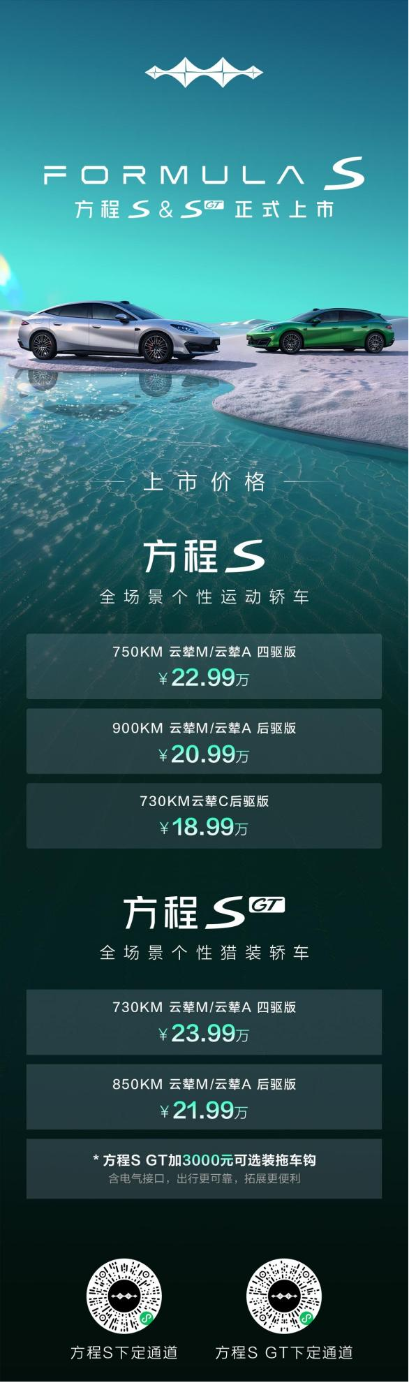 18.99万起全能轿跑入局 方程S&S GT双车正式上市