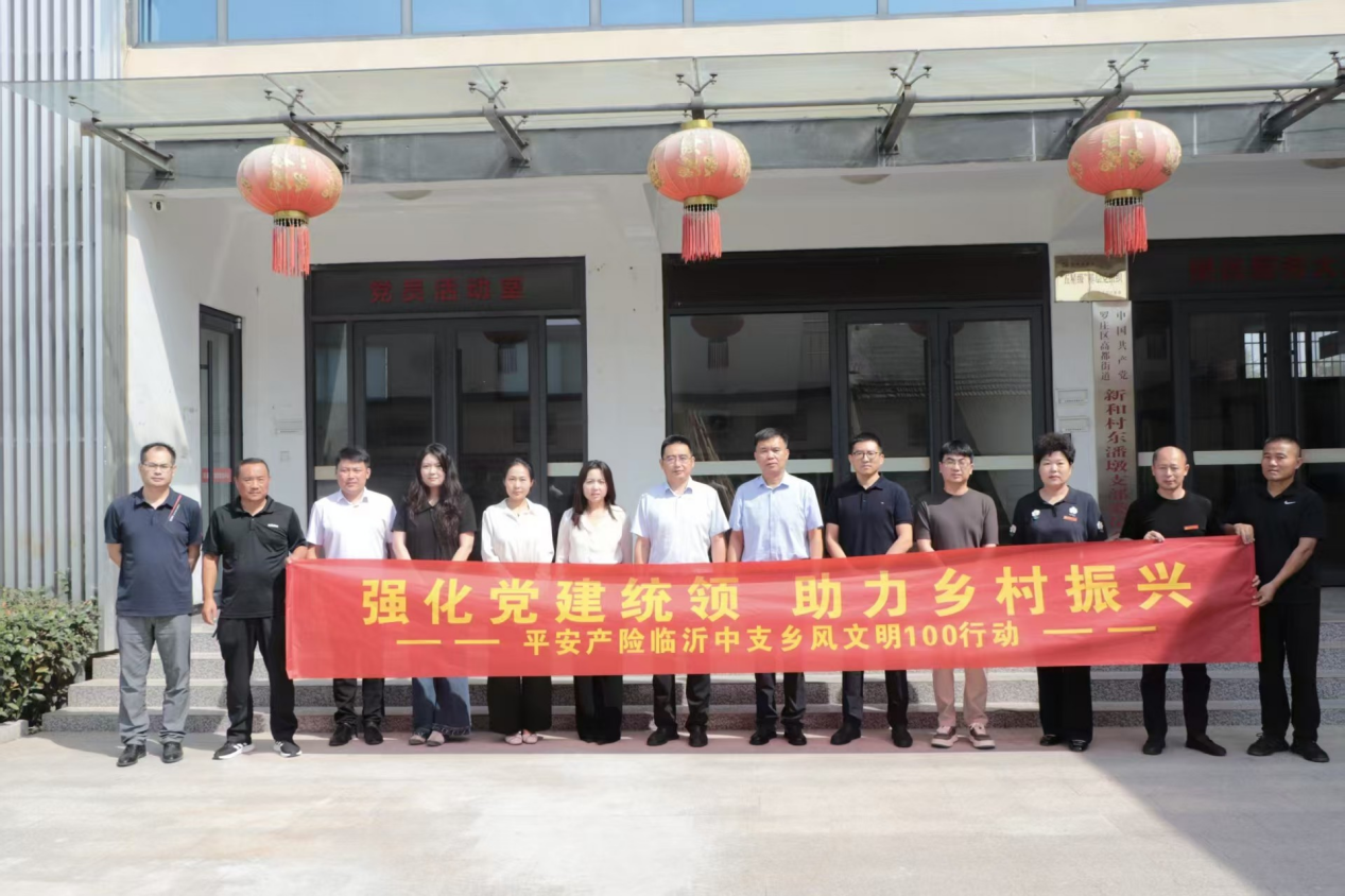 深化政企共建 赋能乡村振兴｜平安产险临沂中心支公司“乡风文明100”活动