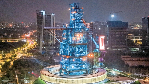 济钢3200高炉亮灯