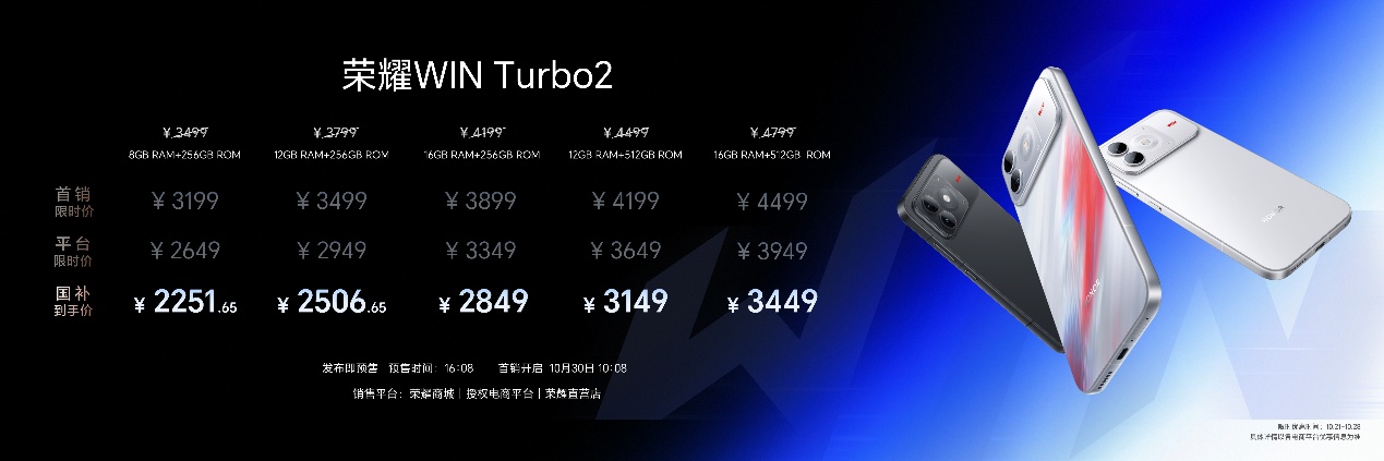 “年度T0电竞夯机”荣耀WIN2、荣耀WIN RT2正式发布，国补到手价3149元起
