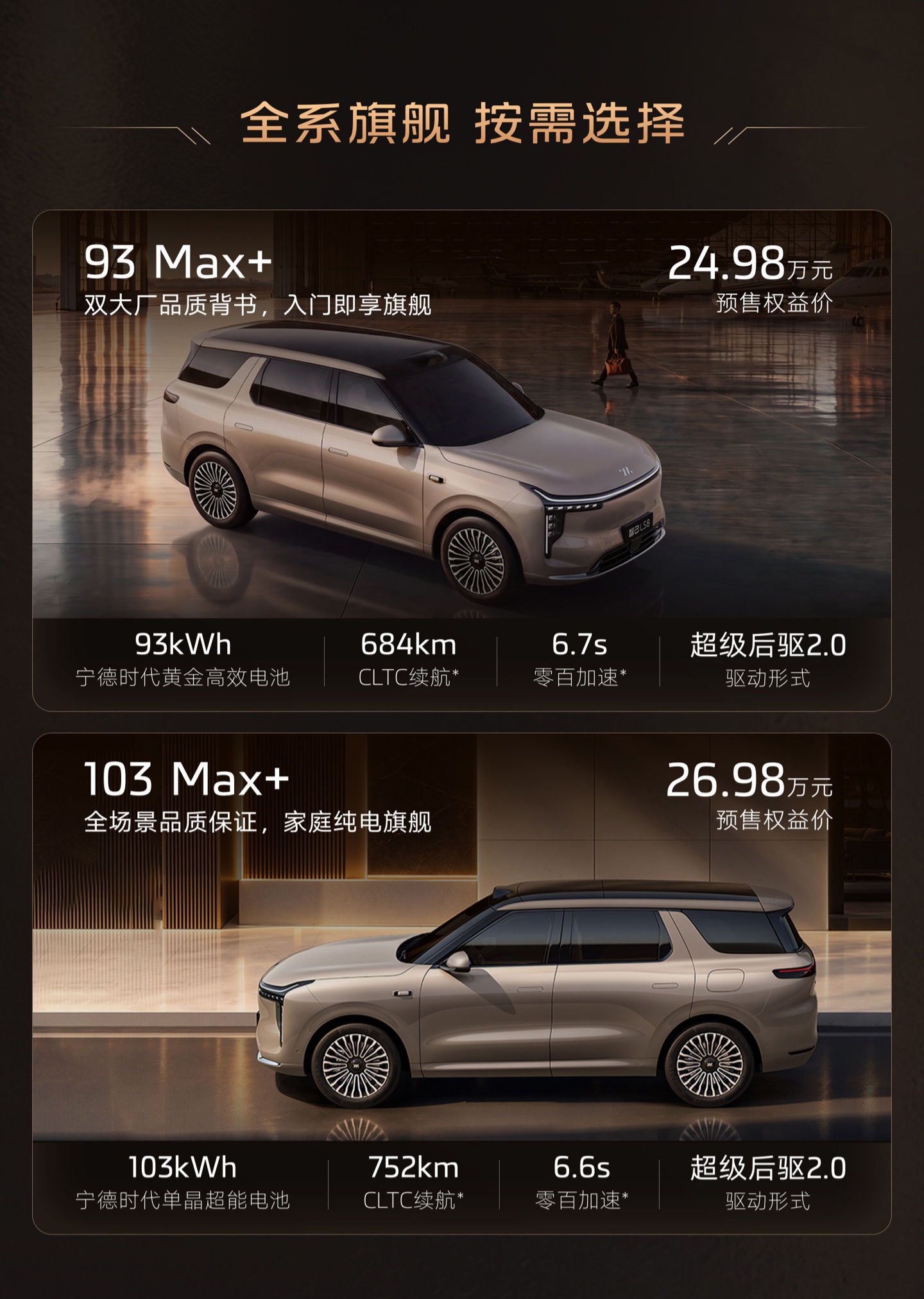 智己 LS8 NEO 纯电版开启预售，权益价 24.98 万元起