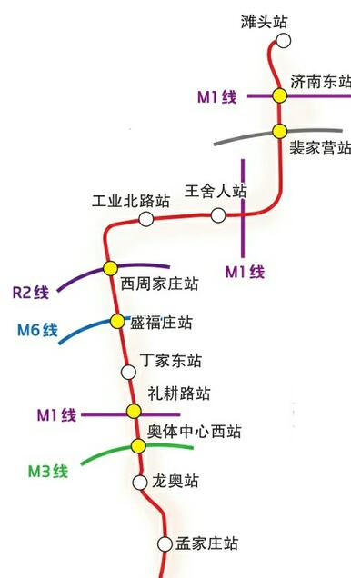 济南r3地铁线站点地图图片
