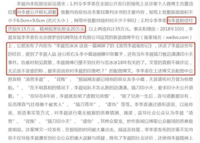 李晨名誉案败诉是怎么回事?什么情况?终于真相了原来是这样!