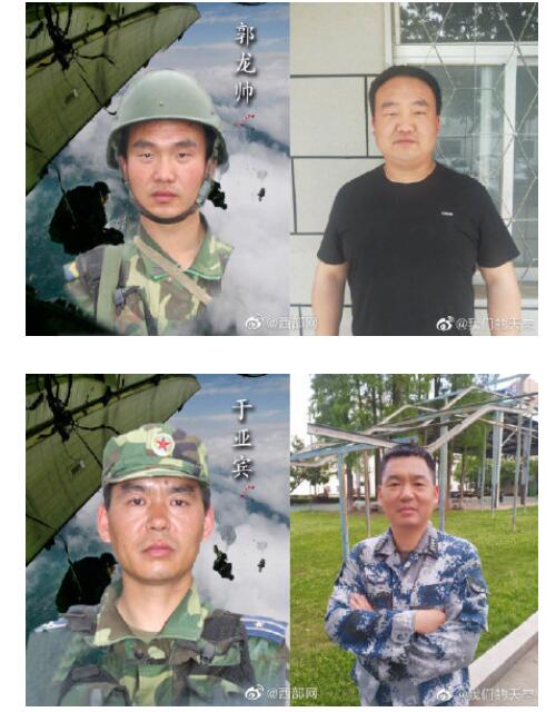 空降兵15勇士12年对比照 汶川地震12周年 英雄永远不老