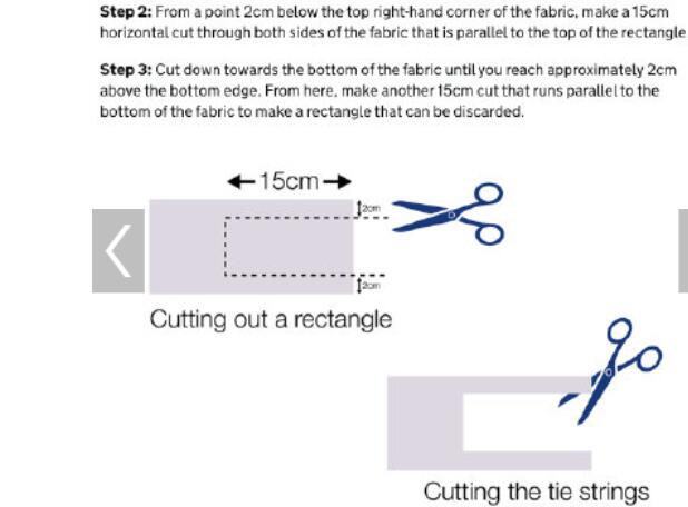 英国官方教民众用旧T恤做口罩 发布口罩制作教程