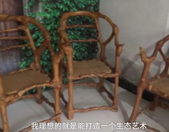 真·原木家具！67岁老农耗时17年种出椅子树 曾被嘲笑白日做梦