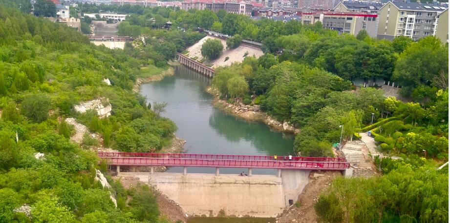 历阳湖两座新建景观桥已初具规模