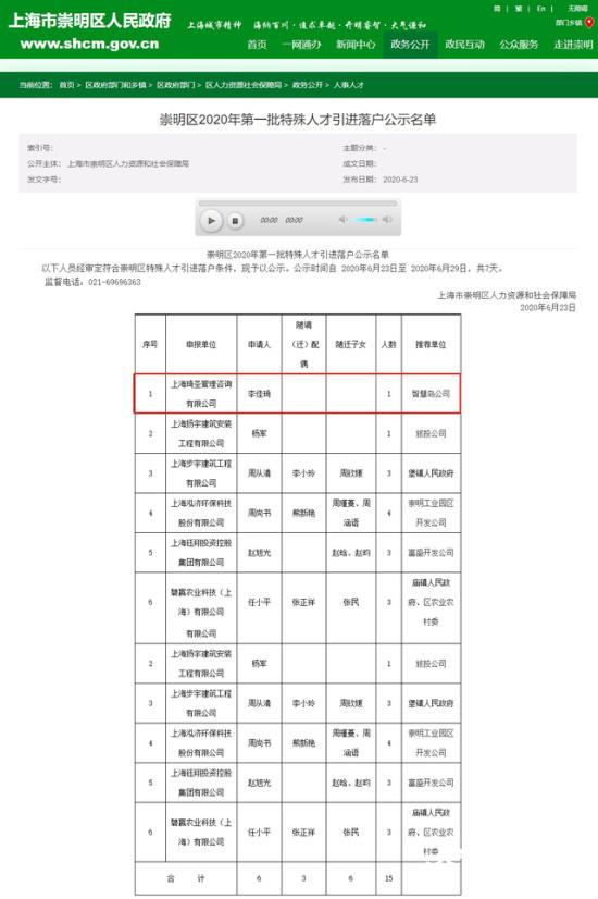 人才啊!李佳琦作为特殊人才落户上海什么情况?有什么奖励吗
