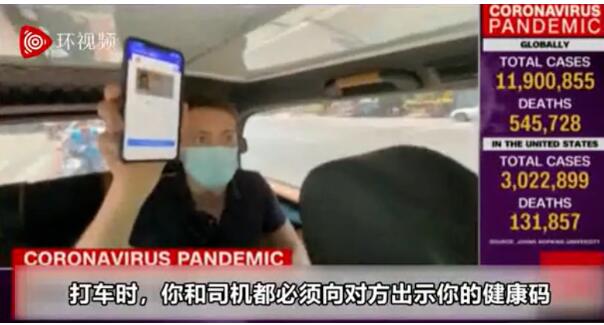 跟随记者镜头看到北京满大街人人戴口罩 ，美国女主播这个表情……