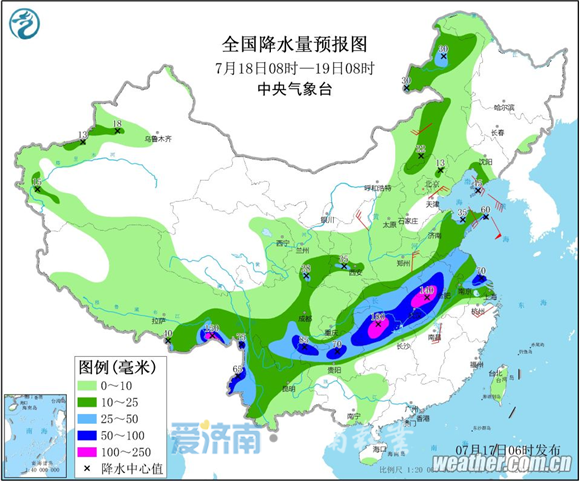 济南发布降雨订正预报：最新气象资料分析雨量将明显减弱 部分地区无降雨