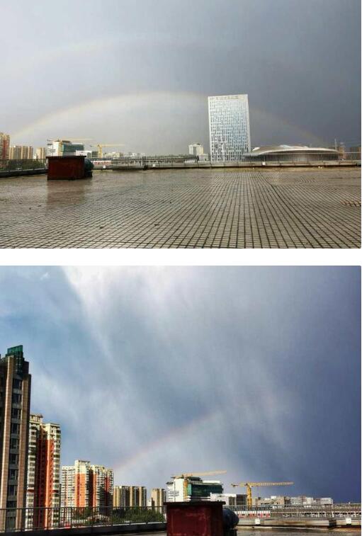 雷雨过后 北京天空再现双彩虹-WordPress极简博客