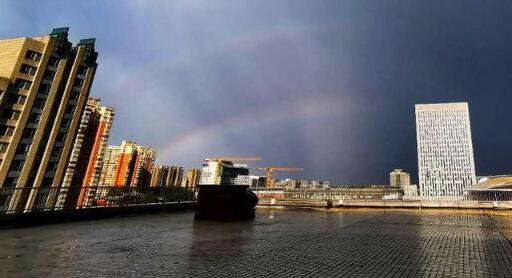 雷雨过后北京天空再现双彩虹  双彩虹有什么象征意义？