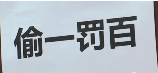 小区楼下店内商品一应俱全平时生意也不错店内还贴有"偷一罚百"的警示