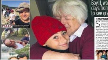 爱的力量！11岁男孩徒步2700公里跨国见奶奶上热搜