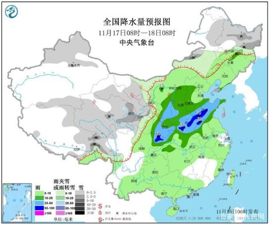 中国气象局：中东部迎新一轮大范围强雨雪天气