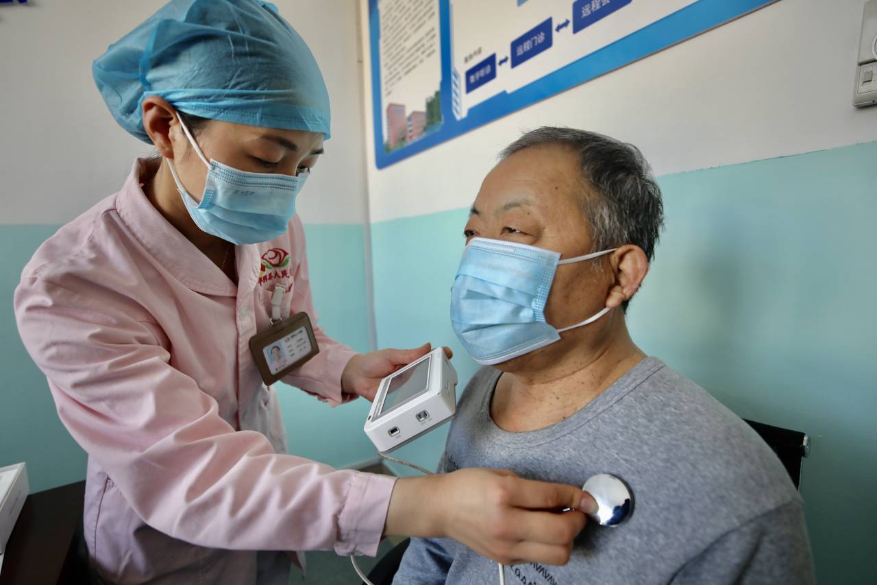 融媒先锋党员医生借数字听诊黑科技让县乡患者诊疗升级听千里之外的