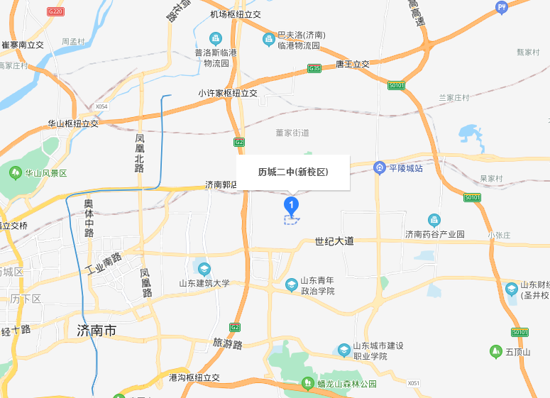 历城二中新校区地图图片