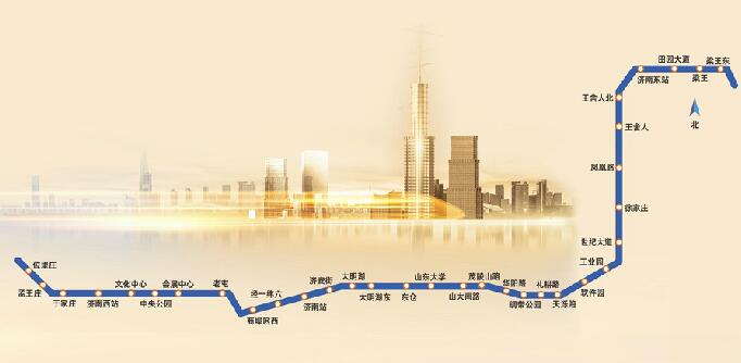济南地铁6号线线路图片