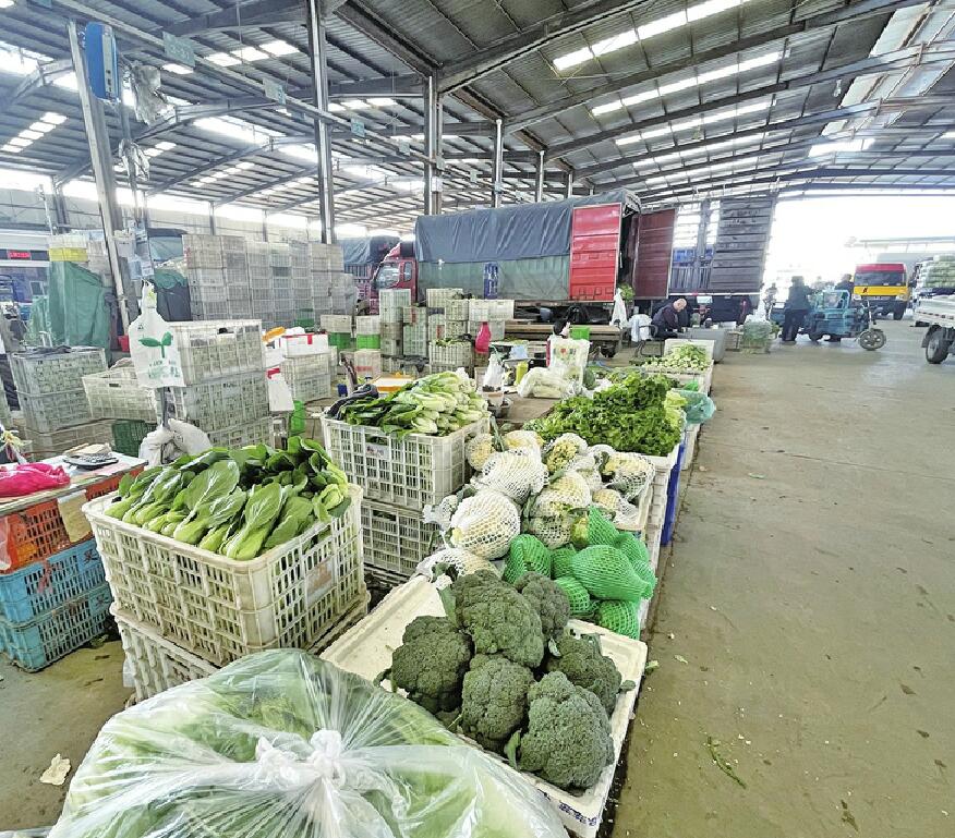 11月1日上午,记者来到济南八里桥蔬菜批发市场探访,随处可见的新鲜