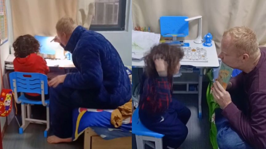 汉字这么难写？美国爸爸辅导孩子写汉字气到崩溃失控