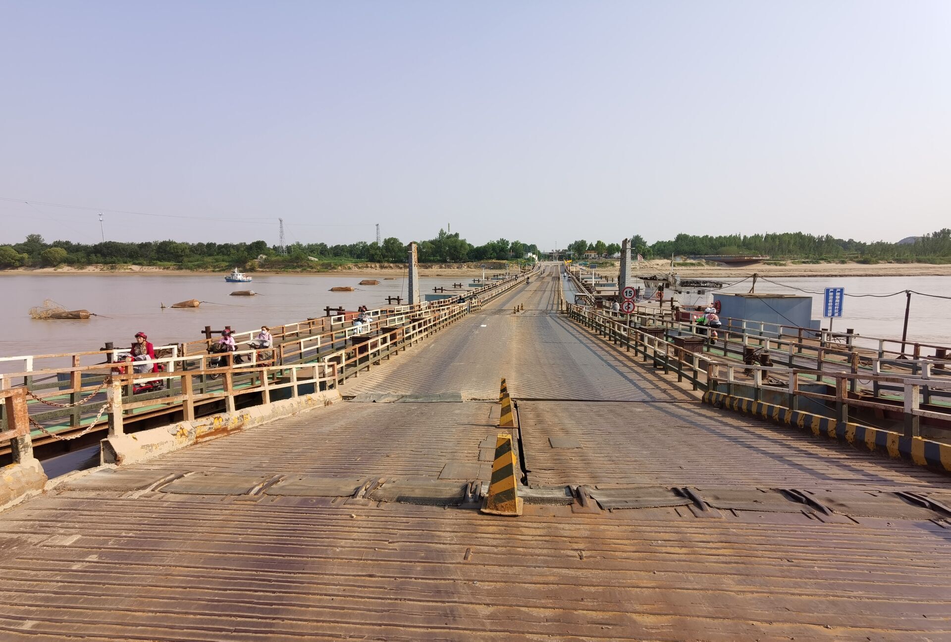 济南黄河浮桥图片图片
