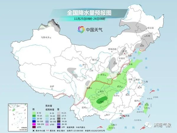 降水概率40%！今夜济南东部南部有小雨或雨夹雪 周日最高12℃